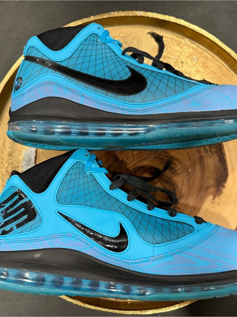 Nike Lebron VII GS Basketball  Chlorine Blue Shoes CK0719-400 size 15